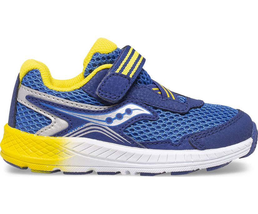 Kids' Saucony Ride 10 Jr. Sneakers Blue / Yellow | Singapore 748ZUTG